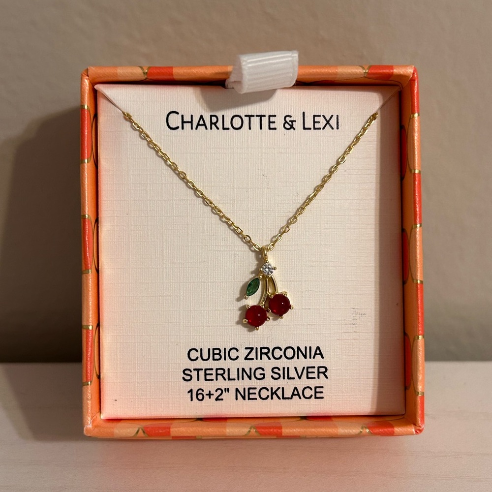Gold Cherry Necklace